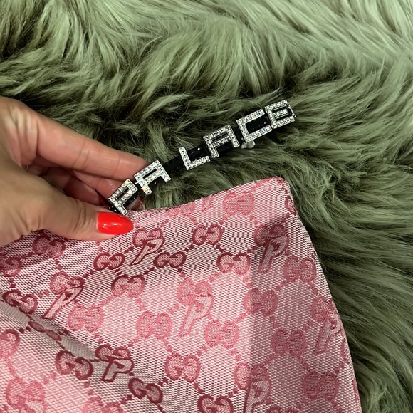Gucci Skirts Palace X Gucci Ggp Canvas With Lace And Crystal Mini